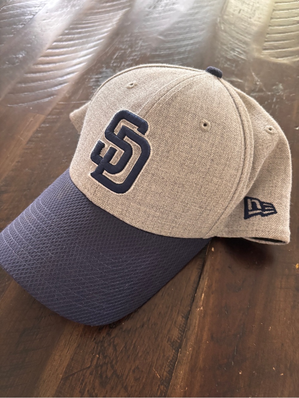 New Era Gray and Navy San Diego Logo Baseball Cap